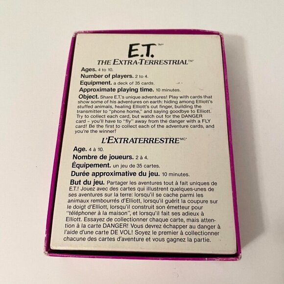 Vtg 1982 ET The Extra Terrestrial Card Game Missing Instructions - Picture 6 of 16